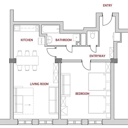 Cozy Modern Riverside - Center - 69m2 プラハ